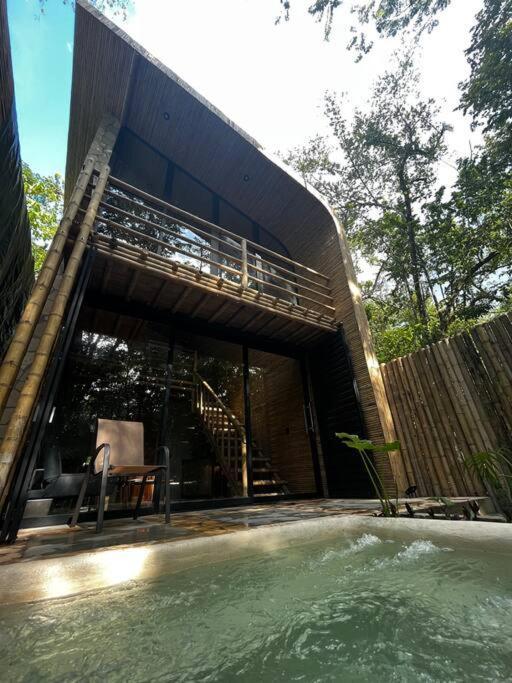 Cabana De Bambu En La Selva Palenque Eksteriør billede